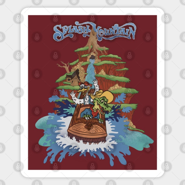 Splash Mountain SPLASH Magnet by Legend of Louis Design Co.